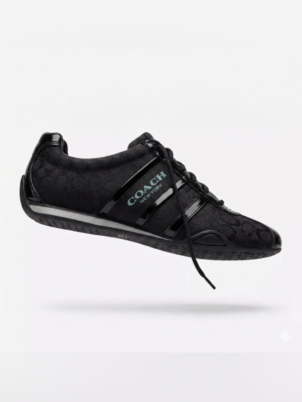 (NWOB) COACH- Sneakers w/ teal logo on side 👟 ✨ - Picture 2 of 7